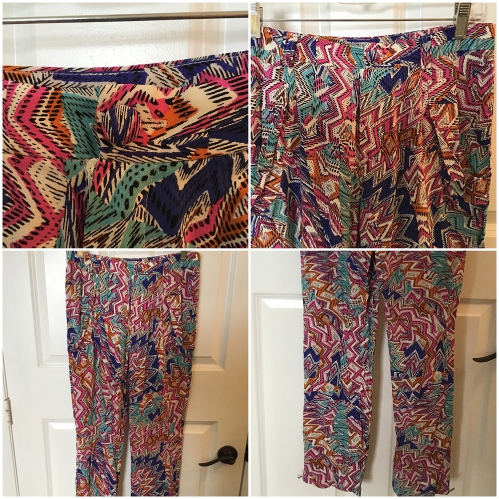 🎉HOST PICK🎉 Colorful Zigzag Patterned Women's Pants - Picture 3 of 3
